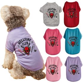 Pet Dog Halloween Cosplay Crewneck Bull T-shirts (Type: Rose bullS)