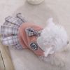 Sweet Bowknot Dog Sweater Dress; Winter Warm Pet Clothes; Costume For Small Medium Large Dog & Cat