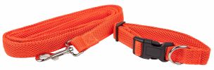 Pet Life 'Aero Mesh' 2-In-1 Dual Sided Comfortable And Breathable Adjustable Mesh Dog Leash-Collar