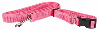 Pet Life 'Aero Mesh' 2-In-1 Dual Sided Comfortable And Breathable Adjustable Mesh Dog Leash-Collar