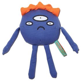 Touchdog Cartoon Alien Monster Plush Dog Toy (Color: Blue)