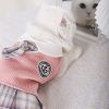 Sweet Bowknot Dog Sweater Dress; Winter Warm Pet Clothes; Costume For Small Medium Large Dog & Cat