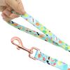 Custom Printed Dog Collar Leash Set Personalized Pet Dog Collar